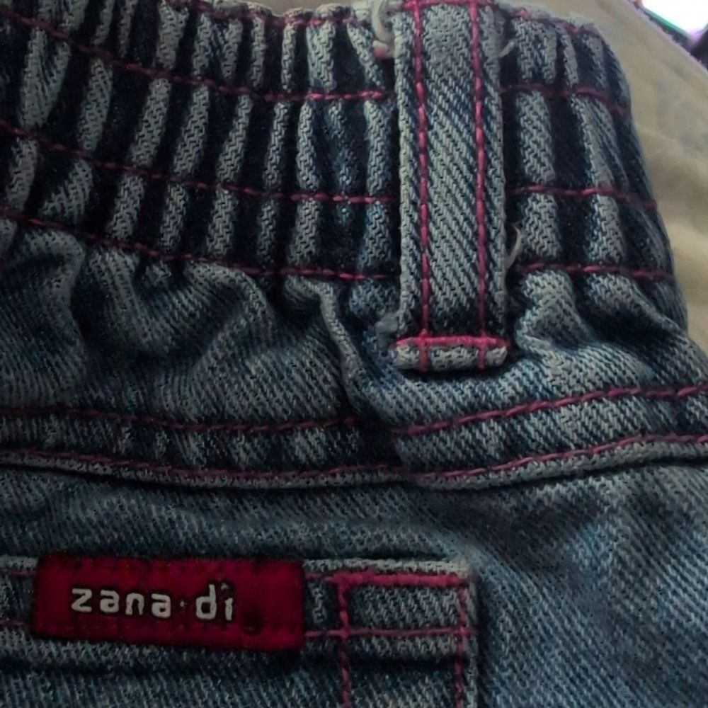 Zana Di Y2K Girls Butterfly Embroidered Denim Jean Shorts Size 6X - Picture 8 of 8